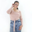 Image for Women's Plain Solid Bodysuit,Light Pink