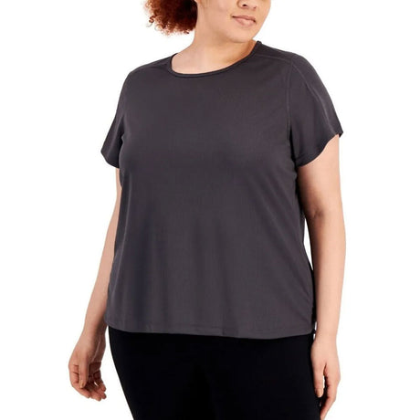Image for Women's Plain Birdseye Mesh T-Shirt,Dark Grey