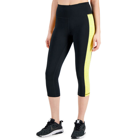 Ideology Womens Colorblock Cropped Athletic Leggings Black XS at   Women's Clothing store