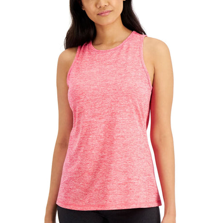 Image for Women's Plain Keyhole-Back Tank Top,Neon Pink