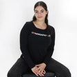 Image for Women's Logo Print Long Sleeve Top,Black