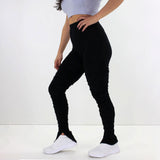 Image for Women's Smocket Crochet Legging,Black