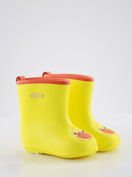 Image for Kids Boy a duck Print Rubber Boots,Yellow