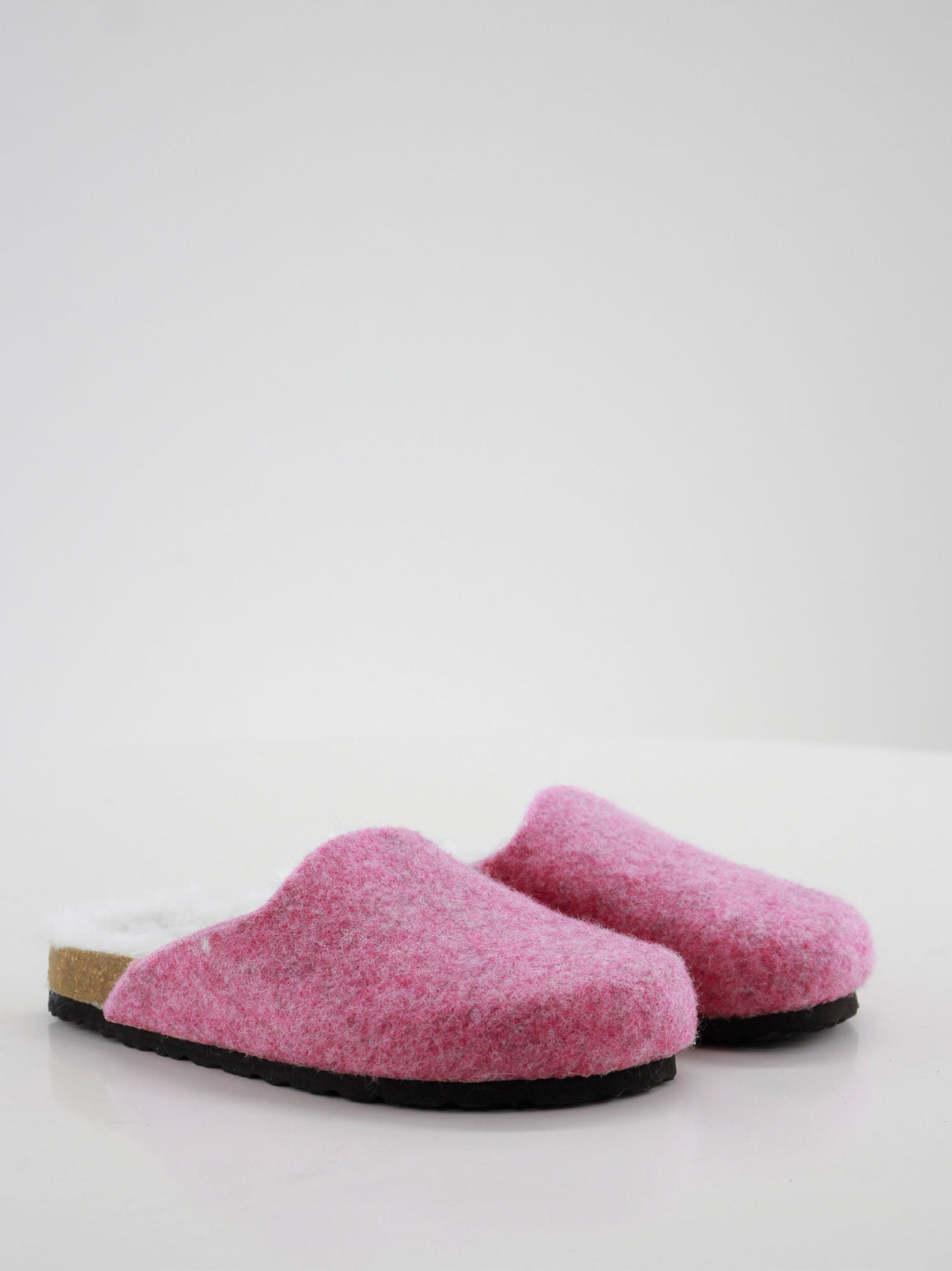 Image for Kids Girl Faux Fur Inside F Slippers,Pink 