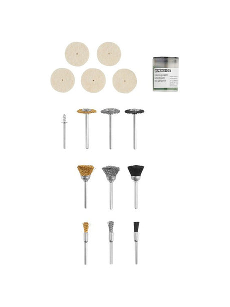 Image for Set Of Sanding Brushes And Polishing Discs