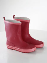 Image for Kids Girl Faux Leather Rubber Boots,Pink