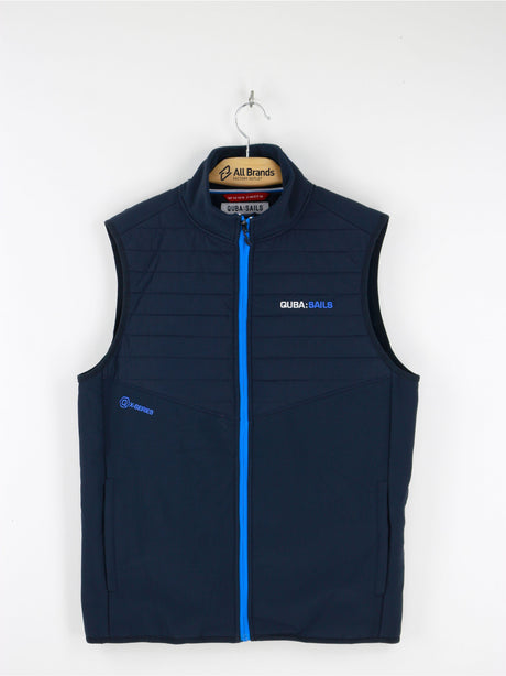 Image for Men's Brand Logo Print Vest Jacket,Navy