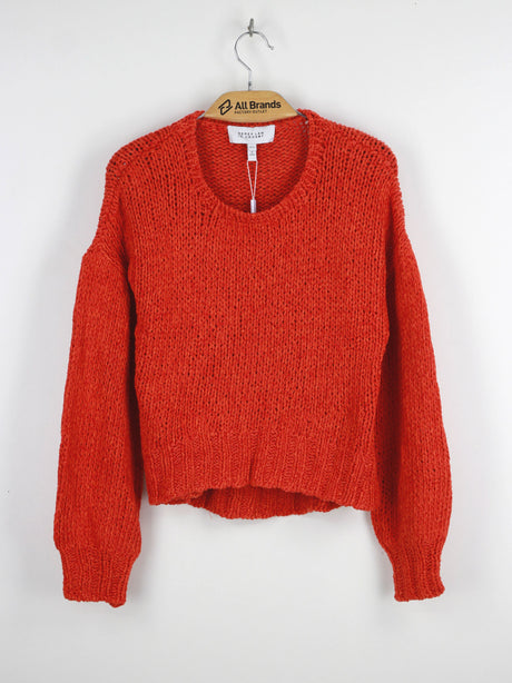 Image for Women's OverSized Crew Neck Sweaters,Orange
