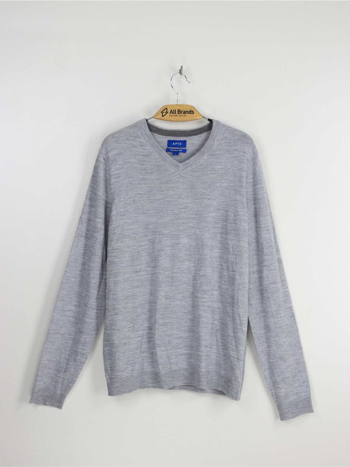 Image for Men's Palin Solid V-Neck Sweater,Grey