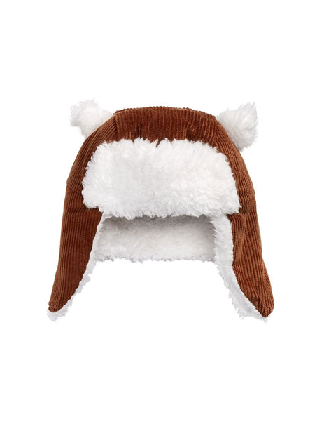 Image for Faux Fur Trim Corduroy Hat