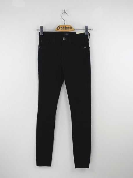 Image for Women's High Rise Slim Fit Plain Jeans,Black