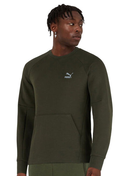 Image for Men's Logo Printed Sweaters,Olive
