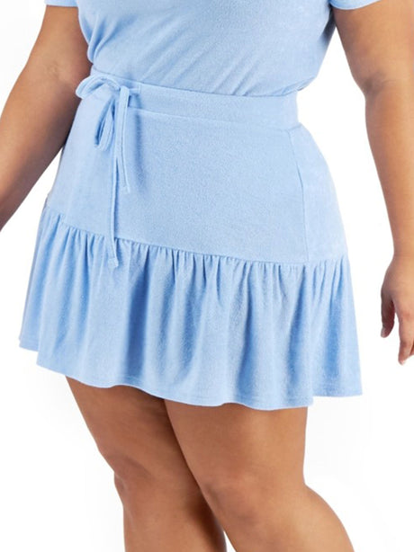 Image for Women's Plain Solid Skirt,Blue
