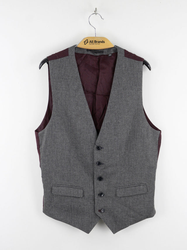 Image for Men's Graphic Inside Texutred Vests,Grey