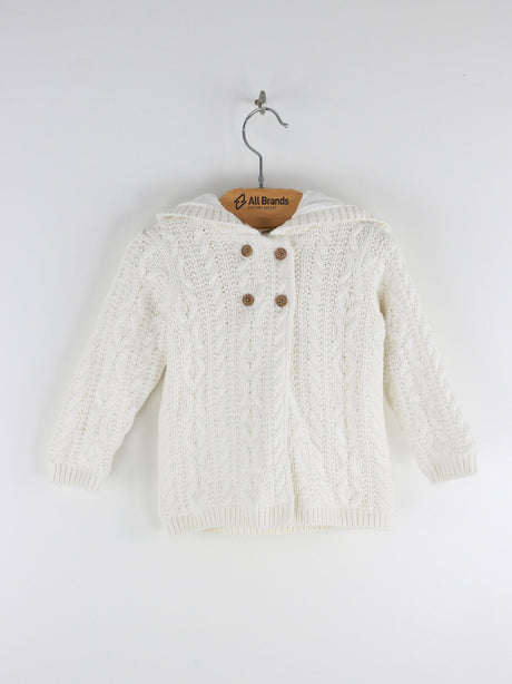 Image for Kids Girl Knitted wool Jacket,White