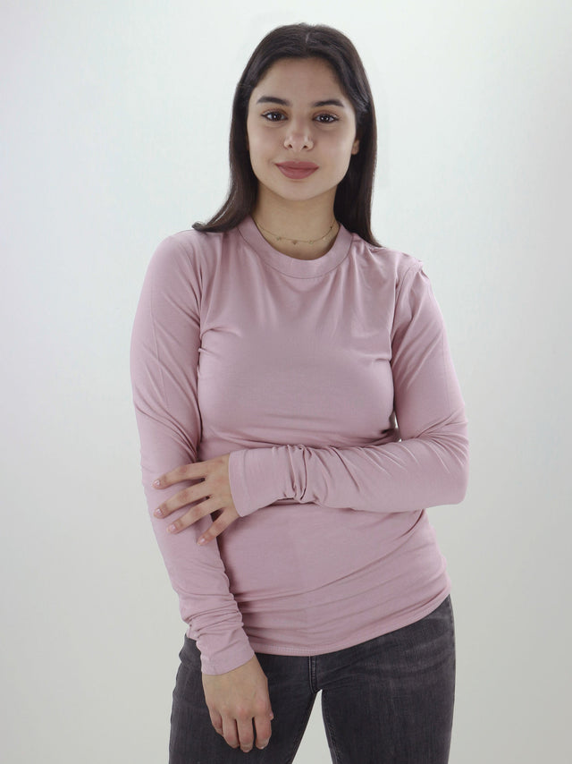 Image for Women's Plain Solid Top,Light Pink