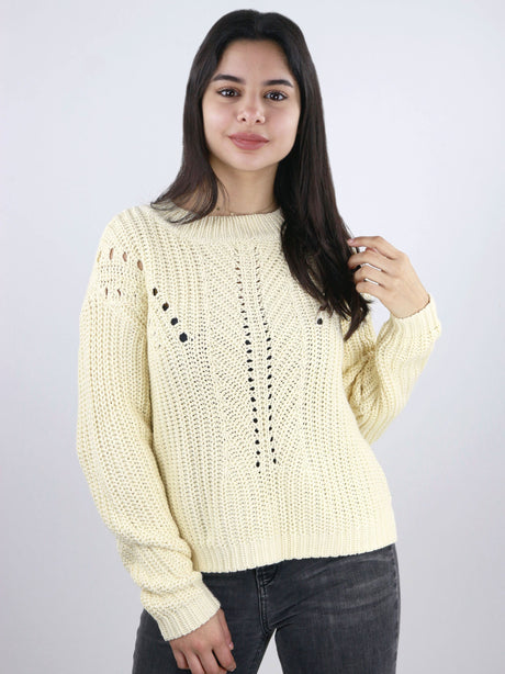 Image for Women's Knitted Sweater,Beige