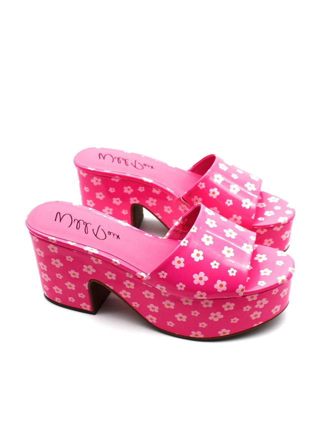 Image for Women's Floral Slip Resistant Quilted Sandal,Pink