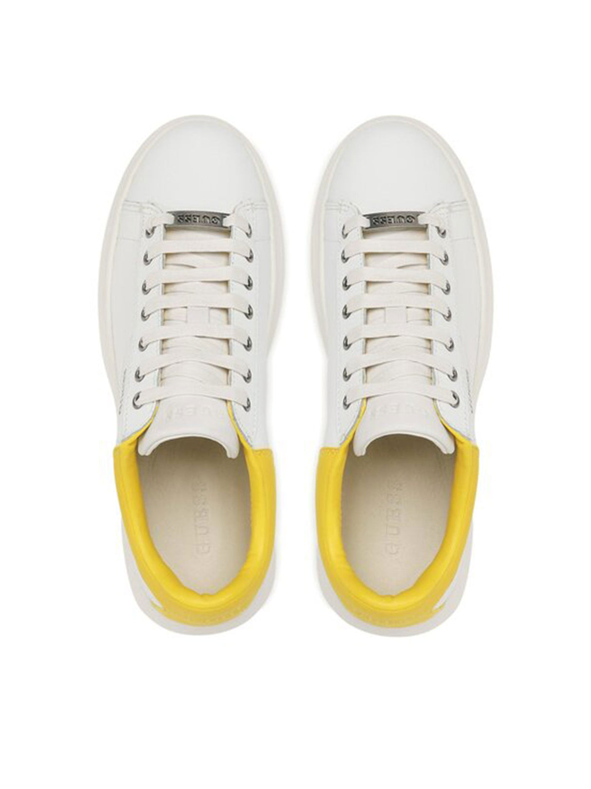 Image for Men's Color Block Leather Sneaker,White