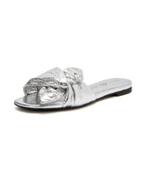 Image for Women's Plain Shinney Metal Sandals,Silver