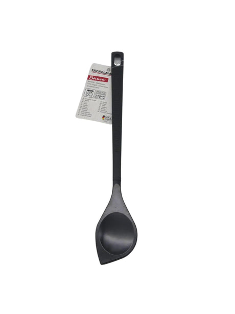 Image for Basic Pointed Cooking Spoon For Nonstick With Pot Holder, Black