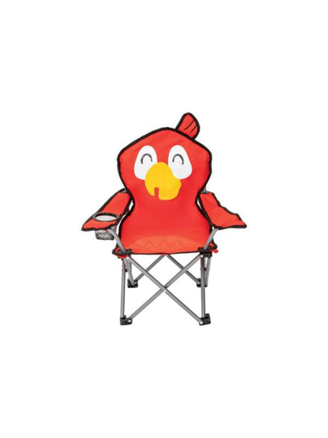 Image for Kids' Camping Chair, Animal Design, Colorful, Red