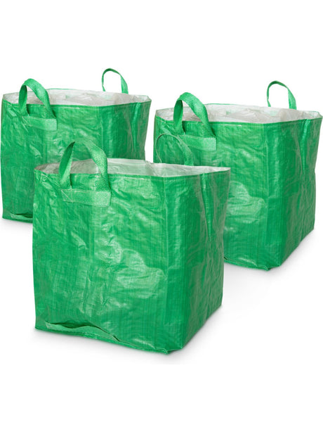 Image for Reusable Garden Waste Bags By Navaris - 250 Liters - Set Of 3