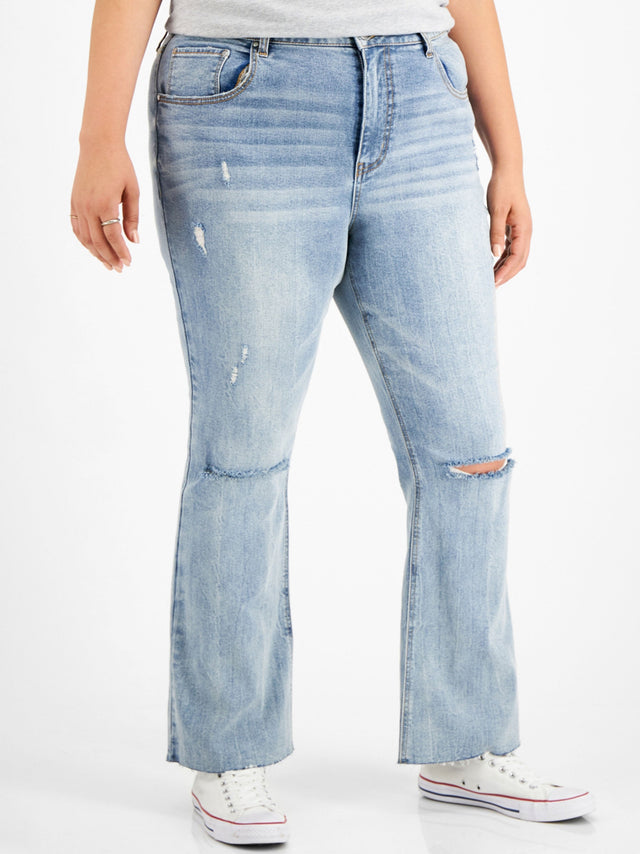 Image for Women's Ripped Jeans,Light Blue