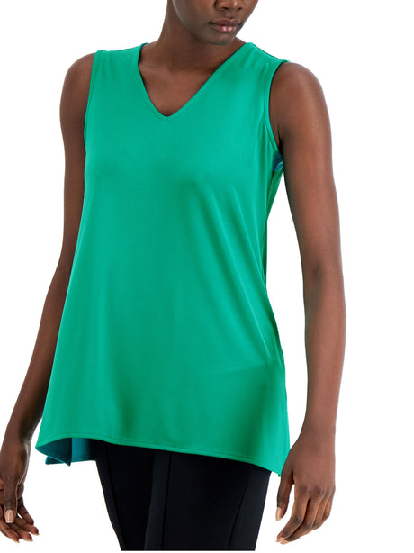 Image for Women's Plain Solid sleeveless Top,Green