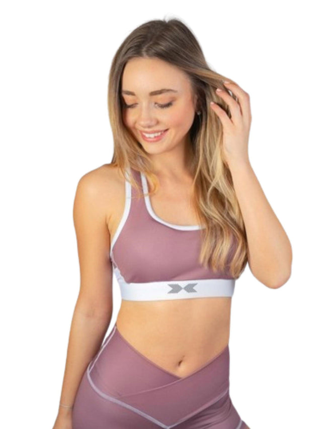 Image for Women's Elasticated Waist Sport Bra,Light Purple