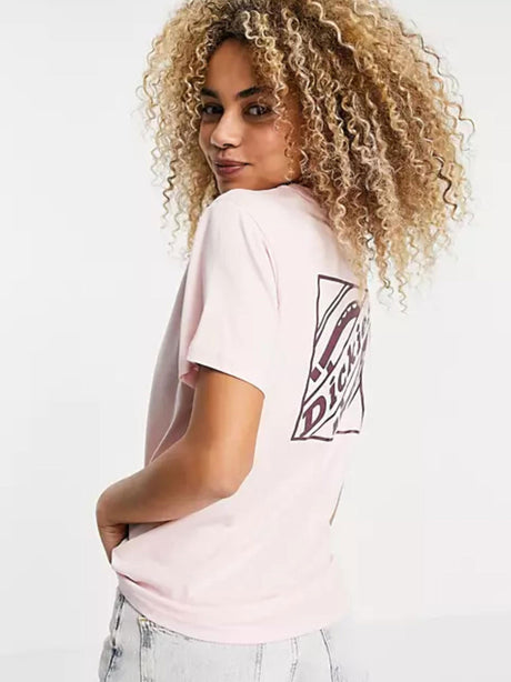 Image for Women's Graphic Printed Back and Front Top,Light Pink