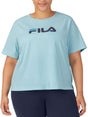 Image for Women's Brand Logo Printed Sport Top,Light Blue