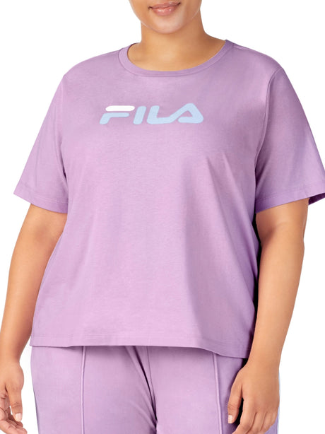 Image for Women's Brand Logo Printed Sport Top,Purple