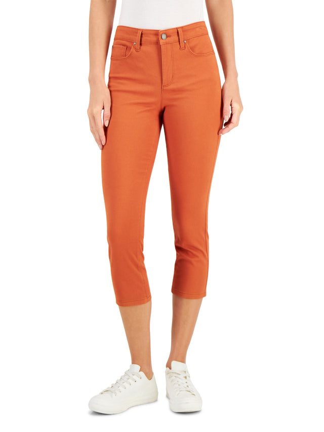 Image for Women's Plain Solid Casual Pant,Orange