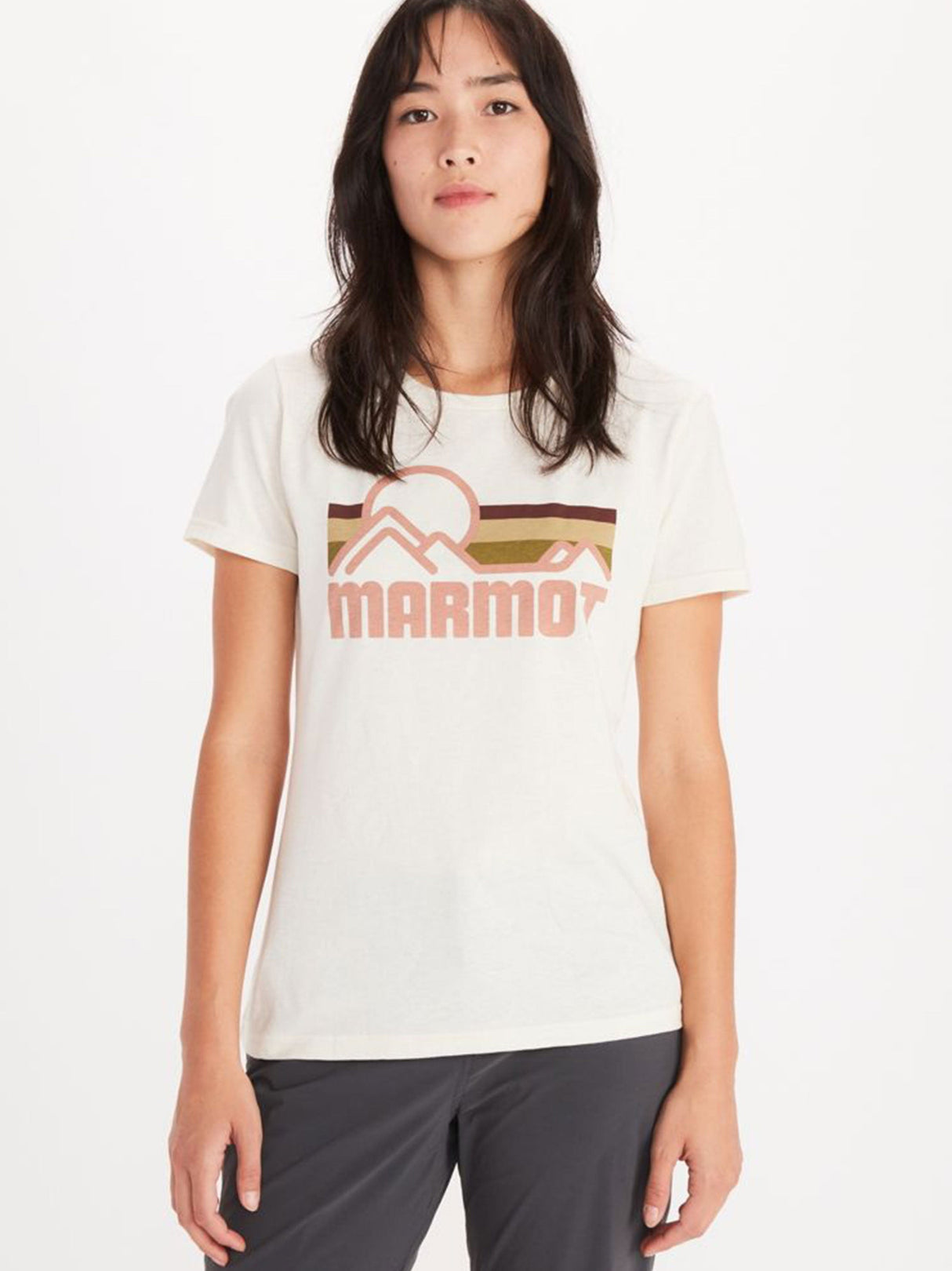 Image for Women's Brand Logo Printed Top,Off White