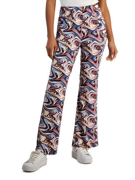 Image for Women's Marble Patterned Flare Pant,Multi