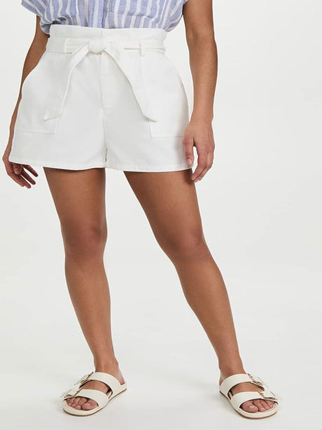 Image for Women's Seaside Cinched Shorts,White