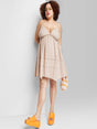 Image for Women's Flip Flop Embroidered Dress,Beige