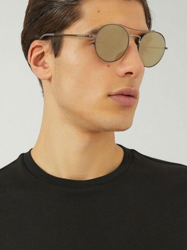 Image for Unisex Sunglasses Full Rim Metal Frame Brown Lenses