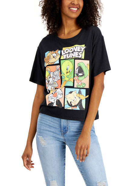 Image for Women's Looney Tunes Graphic T-Shirt,Black