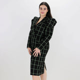 Image for Women's Plaid Regular Fit Dress,Black