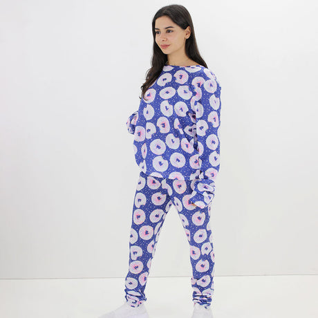 Image for Women's Rounded dots Star's Printed Sleepwear Set,Multi