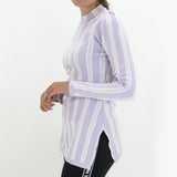 Women's Striped Sweaters,Light Purple