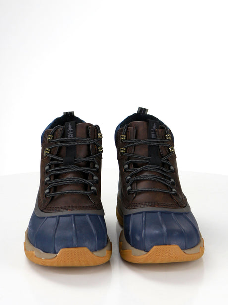Image for Men's Color Block Rubber High Shoes,Navy/Brown