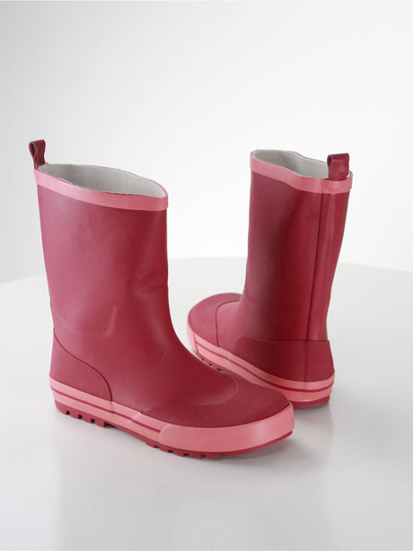 Image for Kids Girl Faux Leather Rubber Boots,Pink