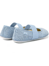 Kids Girl Polka Dots Flat,Light Blue