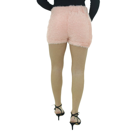 Women's Eyelash knit Mini Short,Pink
