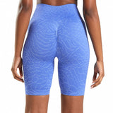 Women's Animal Seamless Cycling Short,Blue