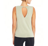 Women's Cutout Tank Top,Mint Green