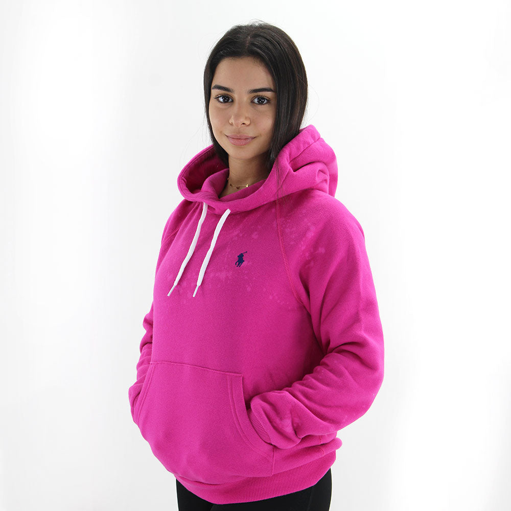 Women's Washed Hoodies,Fuchsia